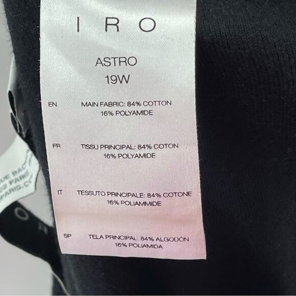 Revolve IRO Woman Astro Ruched Preppy Whimsygoth Sexy Velvet Skirt Black Size M - Picture 16 of 16